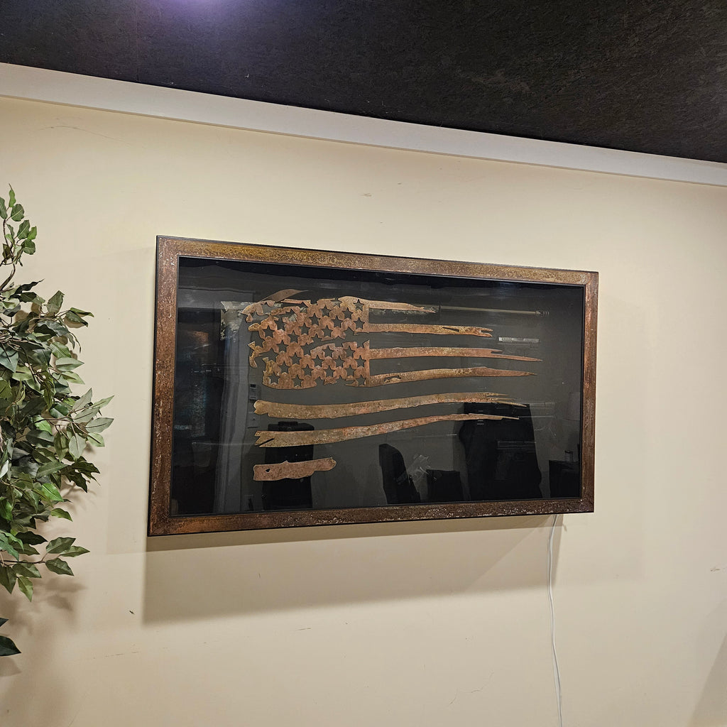 Battle-Worn Flag Cabinet