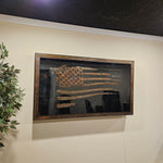 Battle-Worn Flag Cabinet
