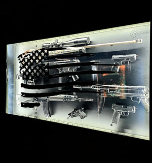 Battle-Worn Flag Cabinet